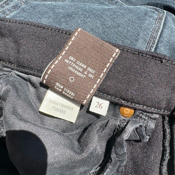 Seven for All Mankind Gwenevere Black Stretchy Skinny Jeans ankle length size 26 - Picture 6 of 9